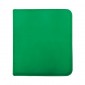 UP Zippered Premium Pro-Binder 12-Pocket Portfolio Green