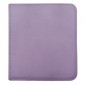UP Zippered Premium Pro-Binder 12-Pocket Portfolio Purple