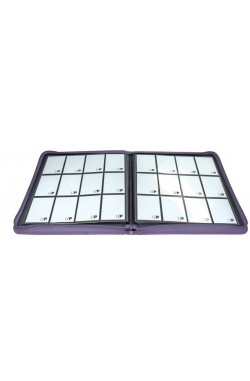 UP Zippered Premium Pro-Binder 12-Pocket Portfolio Purple UP Zippered Premium Pro-Binder 12-Pocket Portfolio Purple