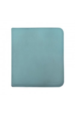 UP Zippered Premium Pro-Binder 12-Pocket Portfolio Light Blue