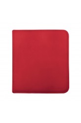 UP Zippered Premium Pro-Binder 12-Pocket Portfolio Red