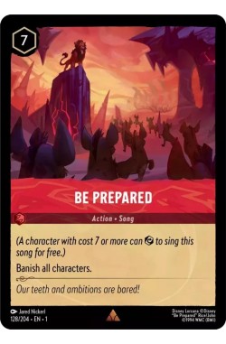 Be Prepared
