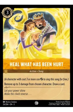 Heal What Has Been Hurt