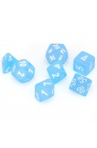 Chessex Mini Polyhedral 7 Die Set - Frosted Caribbean Blue 7-Die Set