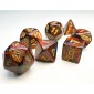 Chessex Mini Polyhedral 7 Die Set - Scarab Blue Blood 7-Die Set
