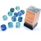 Chessex Dobbelsteen 16mm Nebula Oceanic/Gold