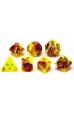 Dobbelstenen Jumbo Toxic Geel/Rood 7 Stuks